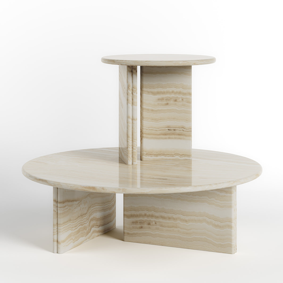 Onda Side Table White Onyx – Just Adele